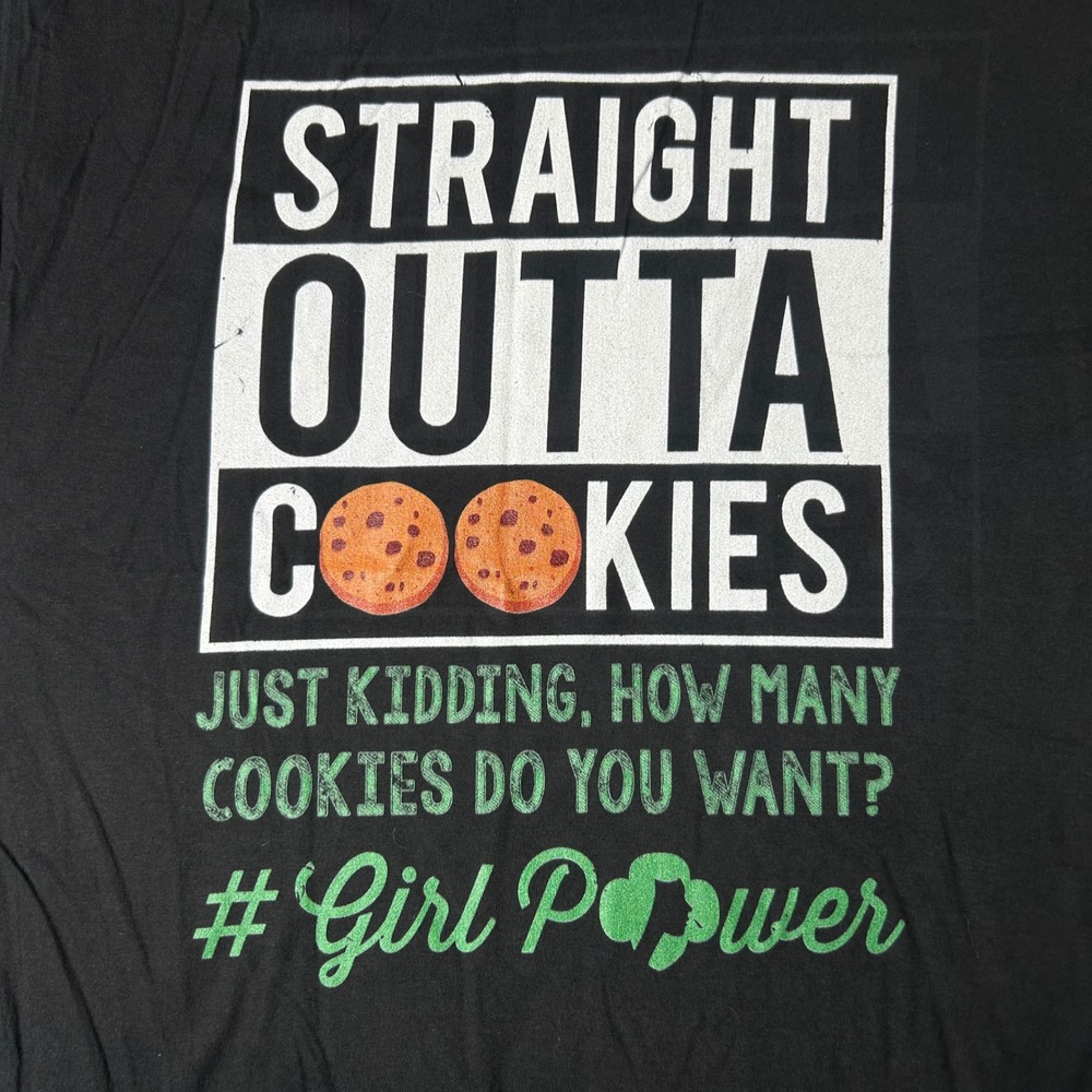 New Straight Outta Cookies Graphic‎ T-Shirt Mens S Black Girl Power Funny Tee - Picture 4 of 8